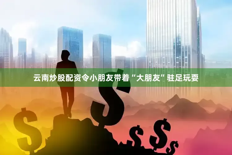 云南炒股配资令小朋友带着“大朋友”驻足玩耍