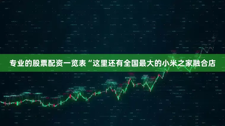 专业的股票配资一览表“这里还有全国最大的小米之家融合店